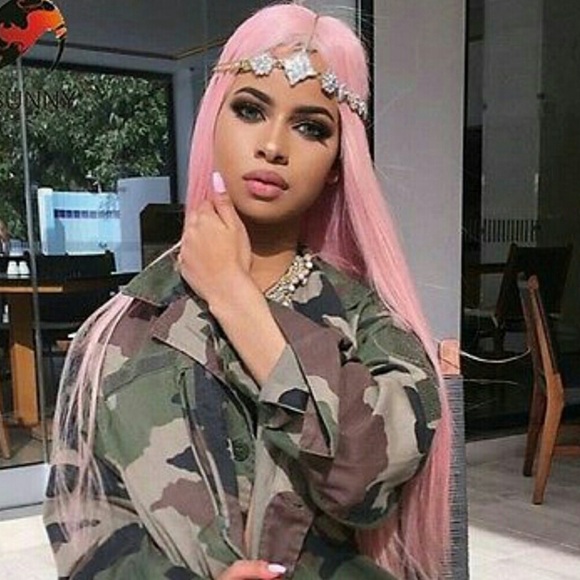 24” Pink STRAIGHT LACE FRONTWig NEW
